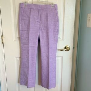 J.Crew Lavender LinenCropped Pants